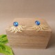 ARETES FLOR AZUL