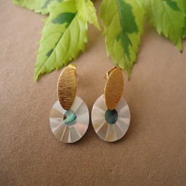 ARETES EN PERLA DE NACAR