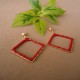 ARETES ROMBOS ROJOS