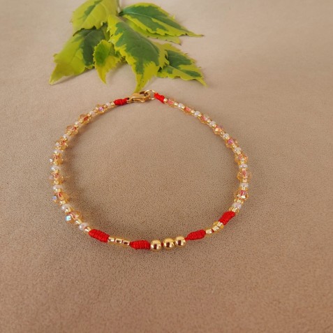 MANILLA EN HILO ROJO EN NUDOS