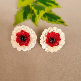 ARETES EN AMERO FLOR