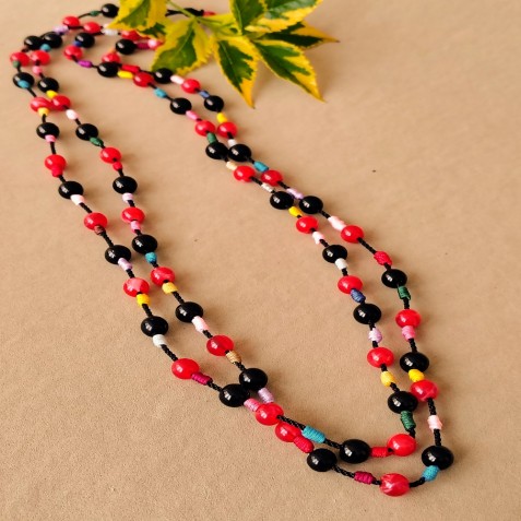COLLAR LARGO ARTESANAL COLORIDO