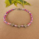 PULSERA EN PEDRERIA FUSCIA