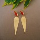 ARETES GEOMETRICOS ROJOS