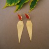 ARETES GEOMETRICOS ROJOS
