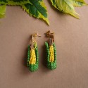 ARETES  MAZORCAS TEJIDAS EN PALMA DE IRAKA