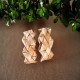 ARETES EN CALCETA DE PLATANO