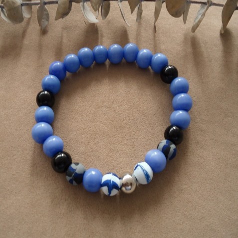 PULSERA EN PIEDRA NATURAL OJO DE GATO