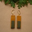 ARETES LARGOS EN CUERO