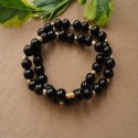 SET DE DOS PULSERAS EN PIEDRA NATURAL ONIX
