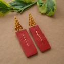 ARETES LARGOS EN CUERO