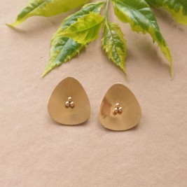 ARETES DORADOS FLOR