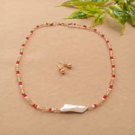 COLLAR PEDRERIA ROJA