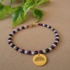 PULSERA EN PIEDRA NATURAL AMATISTA