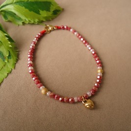 PULSERA EN MURANO ROJO