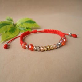 MANILLA TEJIDA EN HILO ROJO