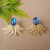 ARETES FLOR AZUL